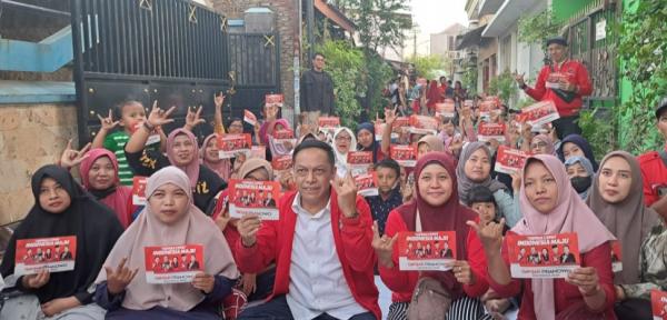 Bapilu PDI Perjuangan Surabaya Kenalkan Ganjar ke Emak-Emak di Surabaya, Ini yang Dilakukan