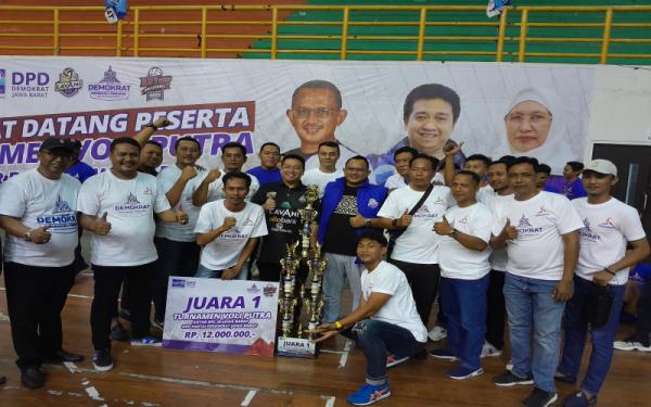 Ketua DPD Demokrat Jabar Resmi Tutup Turnamen Voli AHY Cup 2023