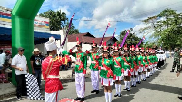 Jemaat GPM Rumahtiga Ambon Utara Gelar Lomba Gerak Jalan Peringati HUT GPM ke-88