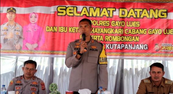 Kapolres Gayo Lues Lakukan Kunjungan Kerja Ke Polsek Kutapanjang, Ini Yang Disampaikan