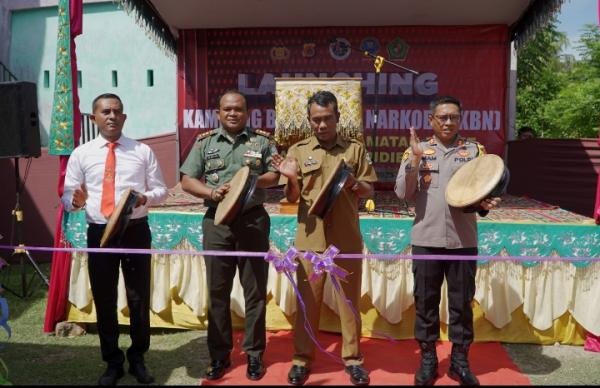 Kapolres Pidie Launching Kampung Bebas Dari Narkoba di Batee