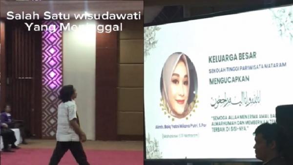 Viral di Lombok, Suami Gantikan Wisuda Almarhumah Istri
