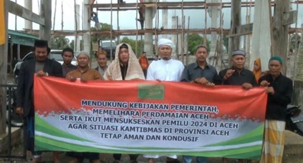 Tokoh dan Pimpinan Dayah di Aceh Barat Ajak Masyarakat Sukseskan Pemilu Damai 2024