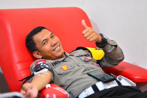 Satlantas Polres Brebes Gelar Donor Darah, 40 Kantong Darah Terkumpul