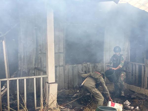 Pasukan Raider dan Kopasgat Tembak Mati Anggota KKB di Distrik Ilaga yang Membakar Perumahan Nakes