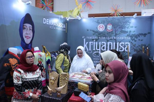 Dorong Pengembangan UMKM Kriya, Ketua Dekranasda Makassar Dukung Penyelenggaraan Pameran Kriyanusa