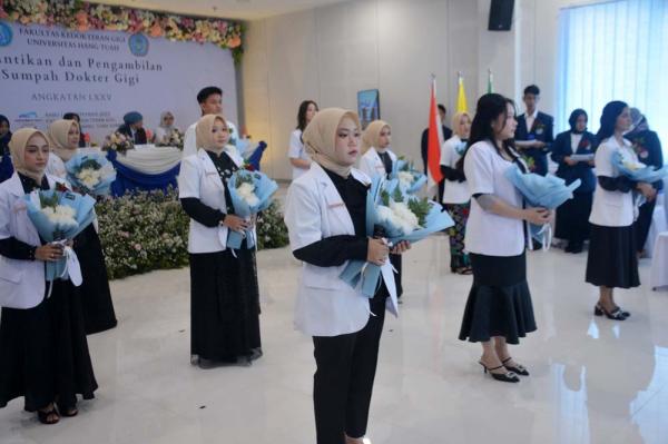 Universitas Hang Tuah Lantik 10 Dokter Gigi