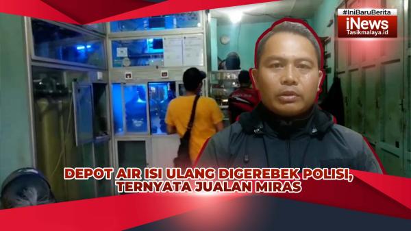 VIDEO: Depot Air Isi Ulang di Cihideung Tasikmalaya Digerebek Polisi, Ternyata Jualan Miras