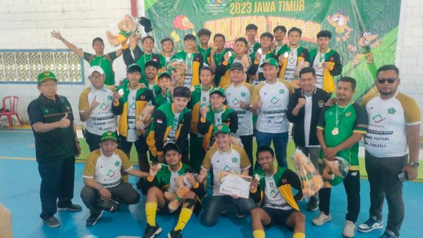Tim Futsal Putra dan Putri Kabupaten Sidoarjo Ikut Borong Medali Emas Porprov VIII Jatim 2023