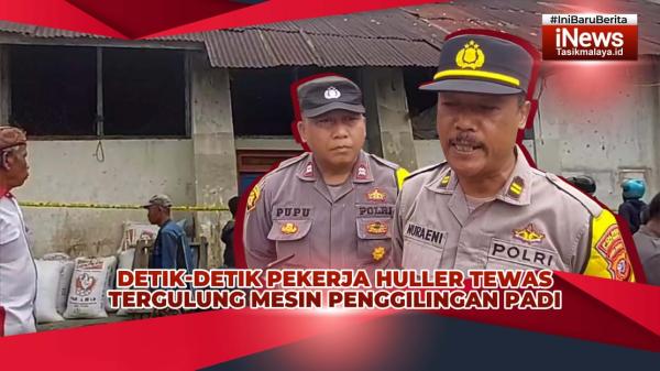 VIDEO: Pemilik Penggilingan Padi di Tasikmalaya Tewas Terlilit Panbel Roda Mesin saat Bekerja