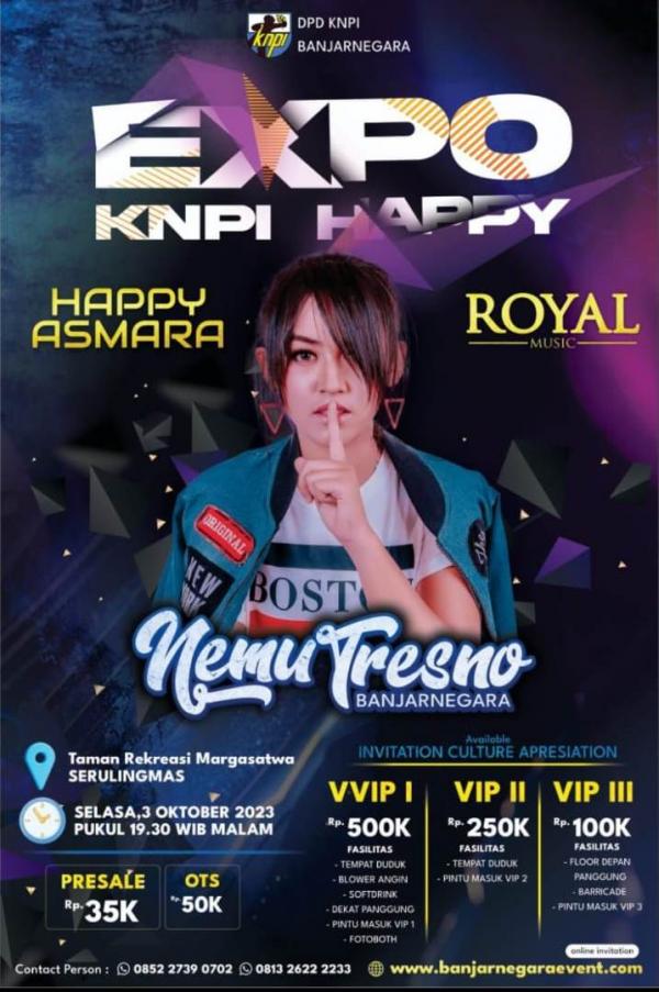 Happy Asmara Meriahkan Expo KNPI Banjarnegara, Ini Tanggal dan Harga Tiketnya
