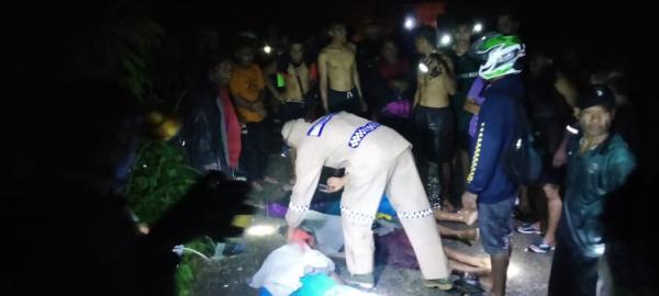 Laka Tunggal di Kaureh Jayapura, 4 Meninggal dan 10 Luka - luka