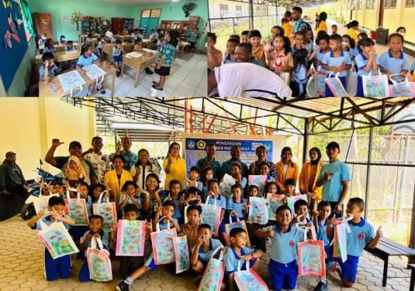 PKM Beri Pelatihan Membuat Akuarium Ikan Hias bagi Guru dan Lomba Mewarnai Biota Laut bagi Siswa