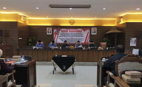Rapat Paripurna DPRD Kabupaten Nganjuk, Bupati Jelaskan Terkait Kawasan Pertanian Berkelanjutan