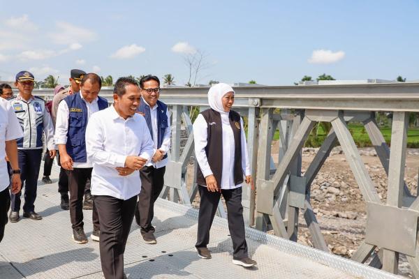 Rusak Akibat Erupsi Semeru, Jembatan Mujur II Keloposawit Lumajang Kini Kembali Beroperasi