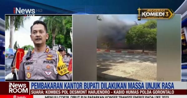 Mencekam! Kantor Bupati Pohuwato Gorontalo Dibakar Massa