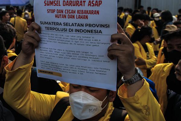 Potret Seruan Aksi Sumsel Darurat Asap  
