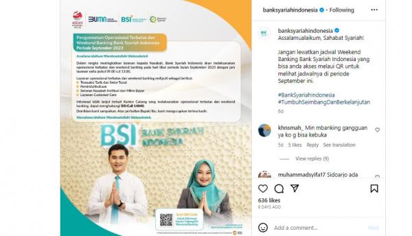 Bank Syariah Indonesia Region VIII Surabaya Buka Layanan Weekend Banking, Cek Jadwal dan Lokasinya