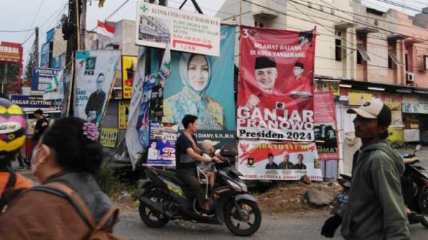 Spanduk Caleg Kota Tangerang Semakin Semrawut 