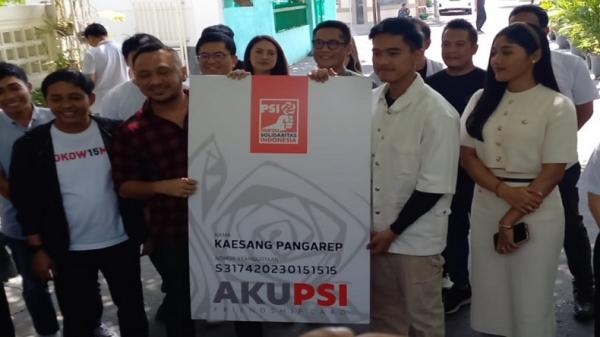 Sah, Putra Bungsu Presiden Jokowi  Kaesang Pangarep Resmi Bergabung Ke PSI