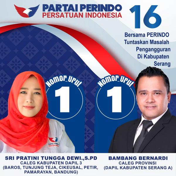 Bambang Bernardi: Partai Perindo Fokus Benahi Pengangguran di Kabupaten Serang