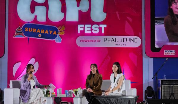 Caitlin Halderman Brand Ambassador Peau Jeune Beaute Meriahkan The Girl Fest Surabaya