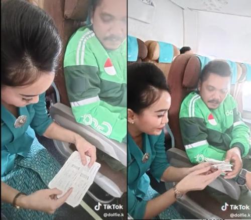 Viral! Driver Ojol Naik Pesawat demi Orderan Beli Bakpia Pathok dari Medan ke Yogyakarta