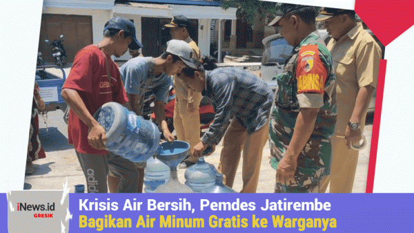 Krisis Air Bersih, Pemdes Jatirembe Bagikan Air Minum Gratis ke Warganya