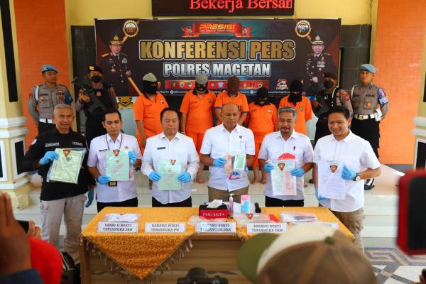 Polisi Berhasil Mengungkap Komplotan Pemalsuan Sertifikat Tanah di Magetan