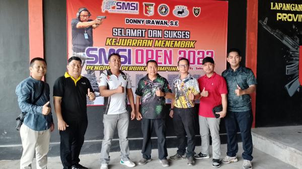 Ketua Serikat Media Siber Indonesia Lampung Resmi Buka Kejuaraan Menembak SMSI Open Tahun 2023