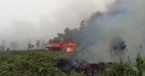 Kebakaran Lahan Merembet ke Rumah Warga Hingga Habis Terbakar di Palangka Raya