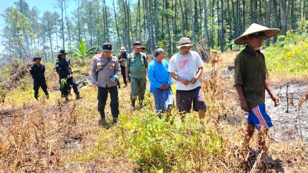 Antisipasi Kebakaran Hutan Banyuwangi, Kepolisian dan Perhutani Keliling Hutan