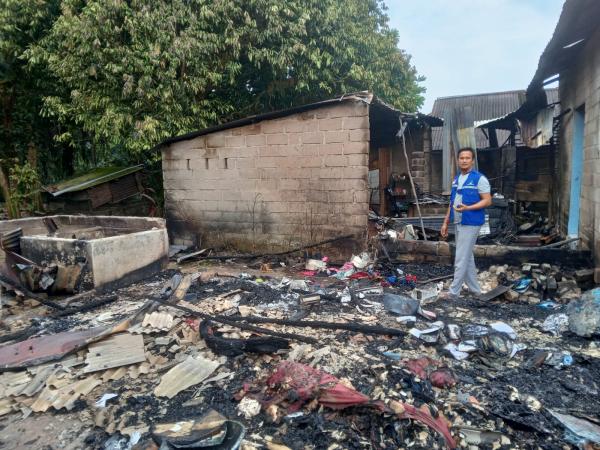 3 Rumah di Bangka Barat Hangus Terbakar, Salah Satunya Ditinggali Seorang Yatim Piatu