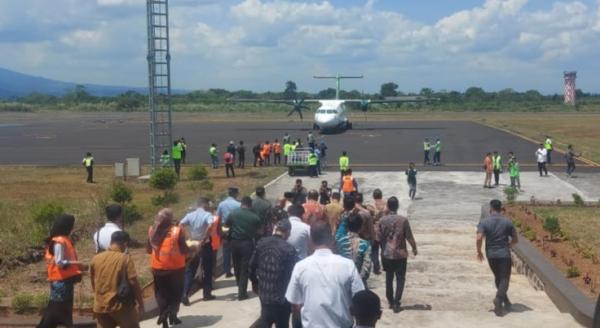 Penerbangan Perdana Maskapai Citilink Rute Tasikmalaya-Jakarta Dilepas Pj Wali Kota