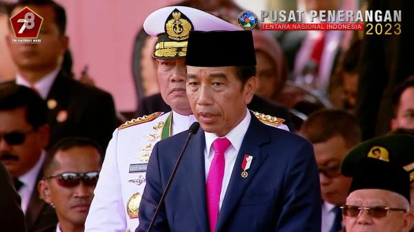 HUT ke-78 TNI, Jokowi: Terima Kasih Atas Dedikasi, Profesionalisme dan Pengabdian Menjaga NKRI