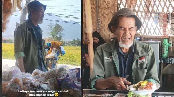 Kisah Pilu Kakek Penjual Perabot Tukar Sendok dengan Sepiring Nasi: Kelaparan tapi Tak Ada Uang
