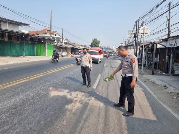 Tragis Pelajar SMP Tewas Terlindas, Usai Gagal Nyalip Truk Kontainer di Jalan Raya Serang-Tangerang 