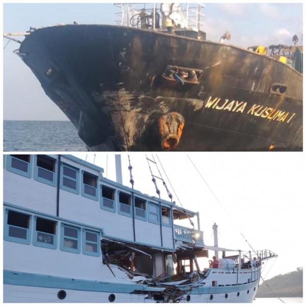 Kecelakaan Laut, 2 Kapal Membawa 18 Bule Tabrakan di Perairan Sangiang