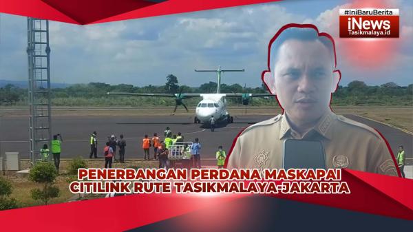 VIDEO: Penerbangan Perdana Maskapai Citilink Rute Tasikmalaya-Jakarta Dilepas Pj Wali Kota