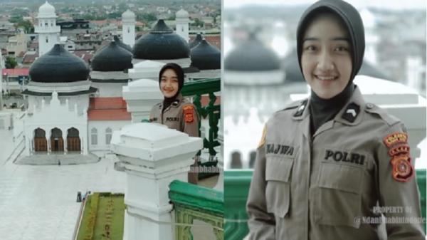 Polwan Cantik Bripda Nazwa Polda Aceh Hafal Al-Quran 30 Juz, Netizen Sebut Sosok Inspiratif