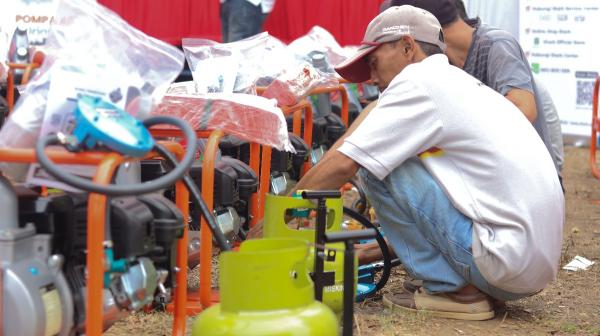 400 Petani Purbalingga Manfaatkan Pompa Air Bahan Bakar Gas dari Kementrian ESDM