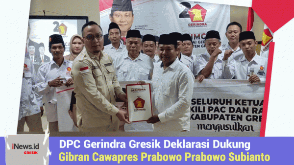 DPC Gerindra Gresik Deklarasi Dukung Gibran Cawapres Prabowo Prabowo Subianto
