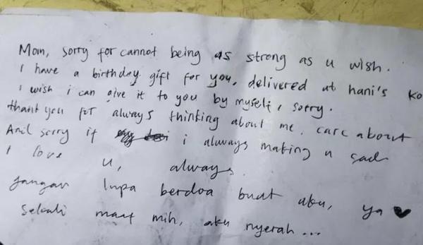 Surat Mahasiswi Semarang yang Tewas Diduga Bunuh Diri Terjun dari Mal bikin Terharu, Begini Isinya!