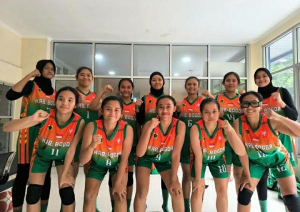 Tim Basket Putri Kabupaten Bogor Bidik Tiga Besar di Kejurda Bola Basket Jabar 2023