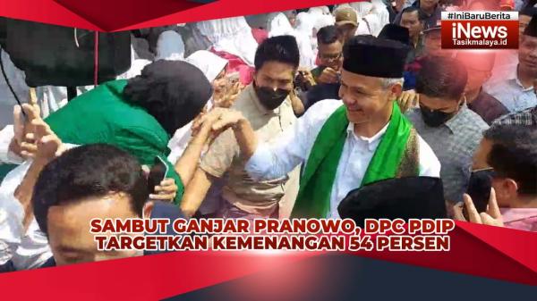 VIDEO: Sambut Ganjar Pranowo, DPC PDI Perjuangan Kota Tasikmalaya Targetkan Kemenangan 54 Persen