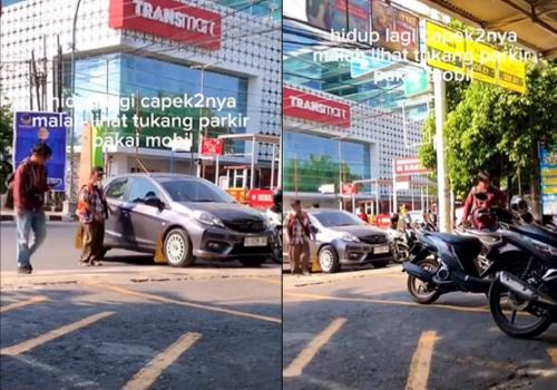 Viral Tukang Parkir Bawa Mobil, Netizen: Gue Kerja Sampai Tipus Masih ...