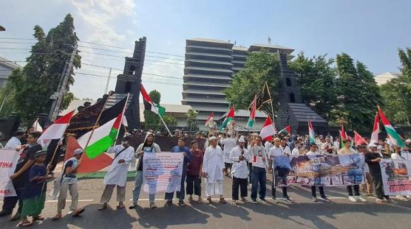 Ratusan Umat Islam di Semarang, Gelar Aksi Solidaritas Bela Palestina