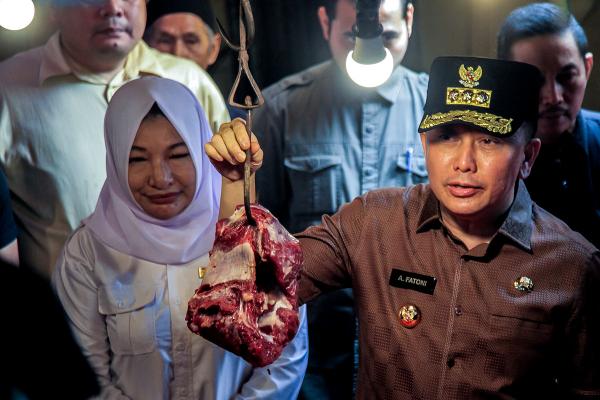 Potret Pj Gubernur Sumsel Pantau Harga di Pasar