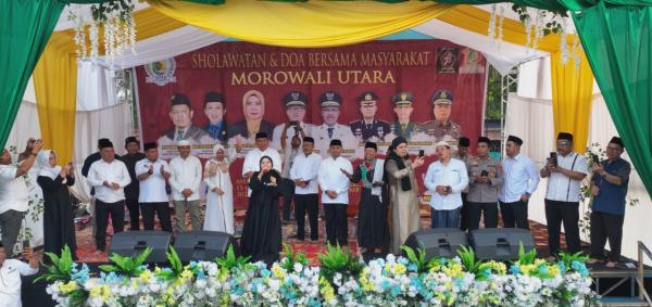 Ketua DPRD dan Dandim 1311 Berdoa Bersama dalam Peringatan HUT ke-10 Morowali Utara dan HUT ke-78 TN