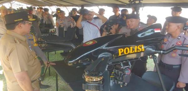 Polda Jateng Siapkan Drone Pelontar Gas Air Mata bagi Pengacau Pemilu 2024